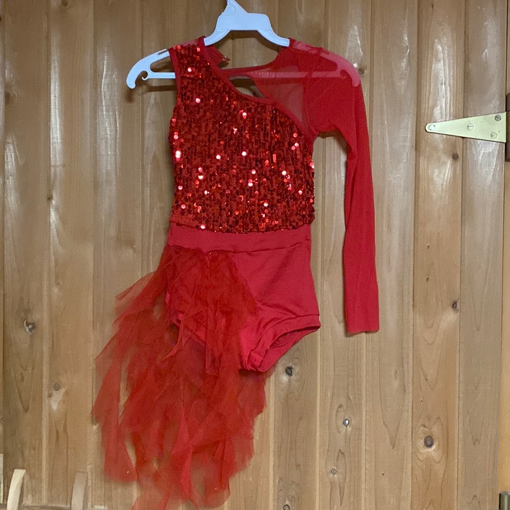 Red dance costume